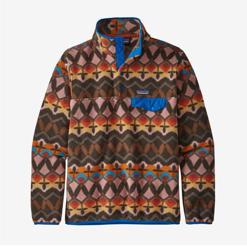 Patagonia Anthos Pink Lightweight Synchilla Snap-T Fleece Pullover